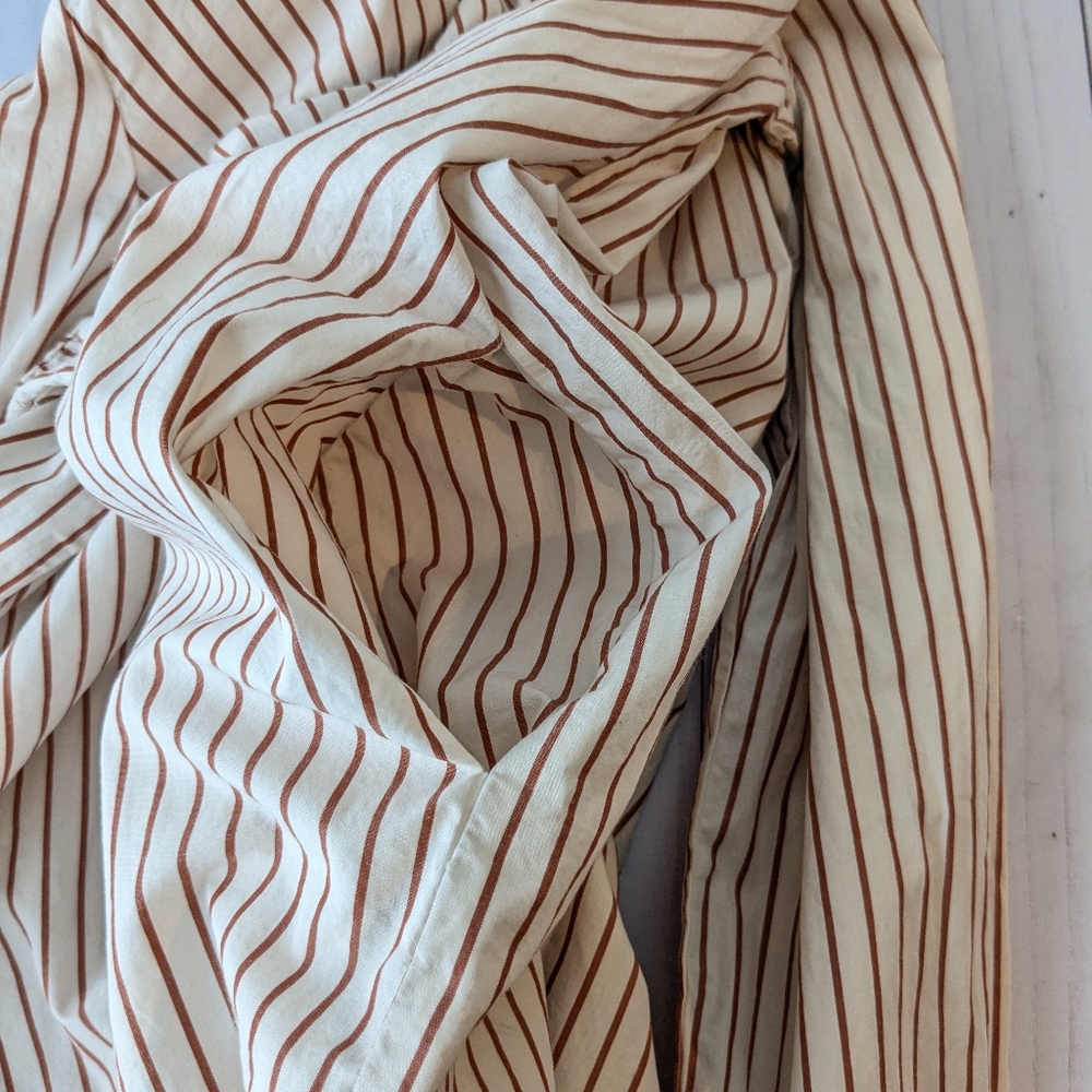 Quince • Organic Cotton Poplin Drop Waist Shirt Dress - Picture 7 of 9